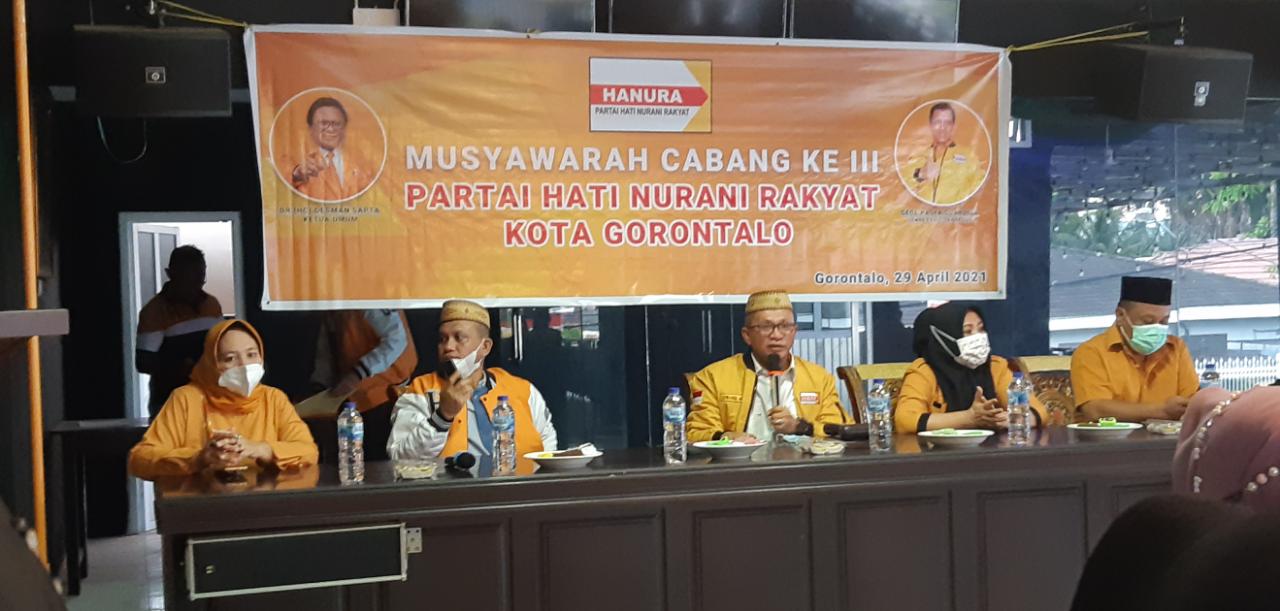 Terpilih Aklamasi, Ekwan Ahmad Pimpin DPC Hanura Kota Gorontalo