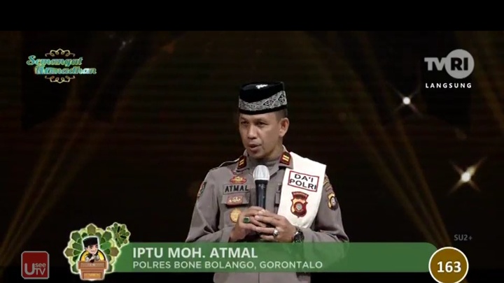 Video Ceramah Da’i Polisi Gorontalo yang Raih Juara Satu Tingkat Nasional