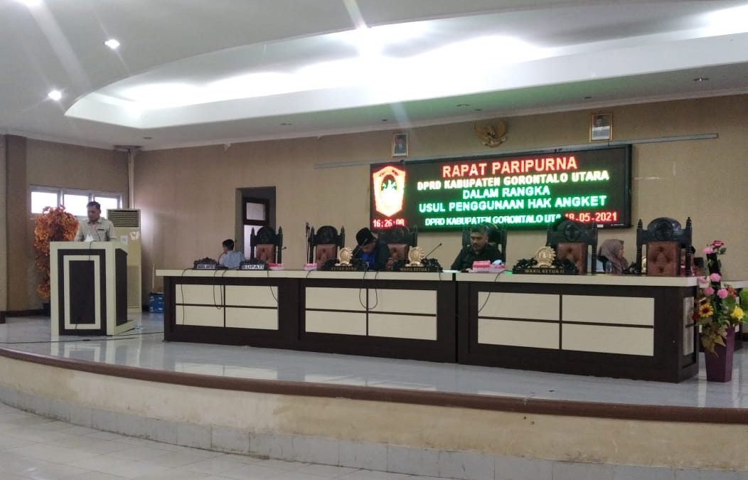 DPRD Gorontalo Utara Setujui Penggunaan Hak Angket
