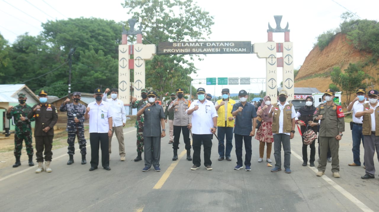 Saipul Mbuinga Dampingi Gubernur Rusli Habibie Tinjau Perbatasan Gorontalo-Sulteng