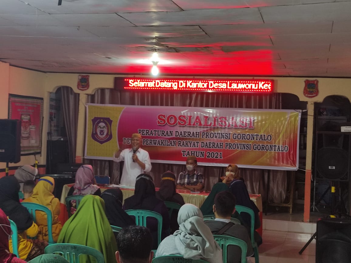 DPRD Provinsi Gorontalo Sosialisasikan Perda Nomor 4 Tahun 2020