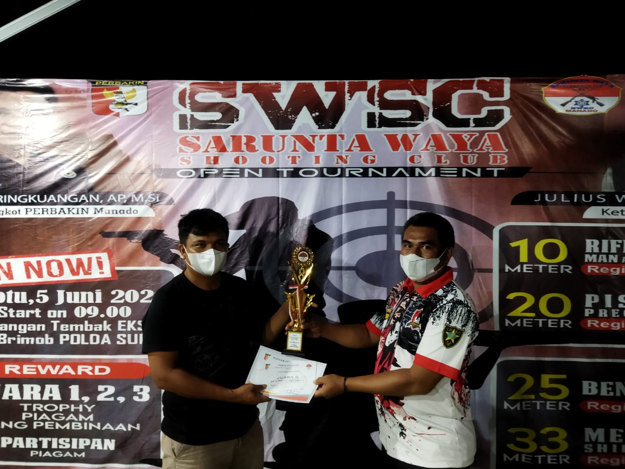 Personel Ilato Brimob Gorontalo Raih Juara Dua Tournament SWSC 2021