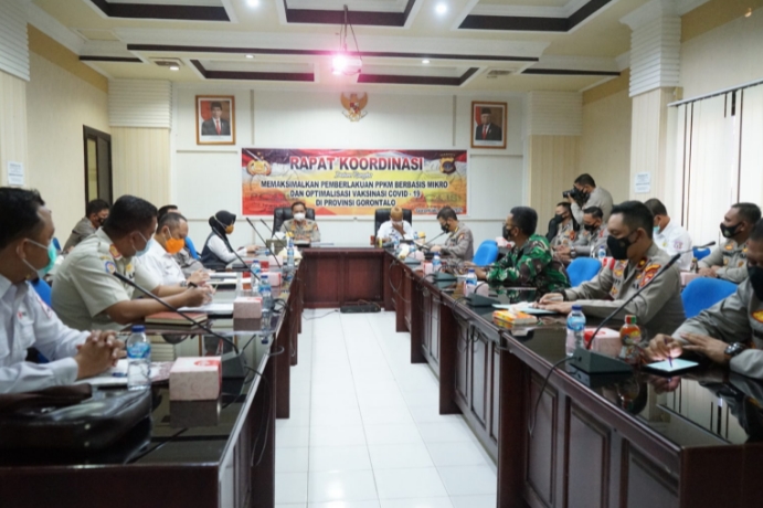 TNI-Polri Dukung Optimalisasi Vaksinasi Covid-19 di Gorontalo