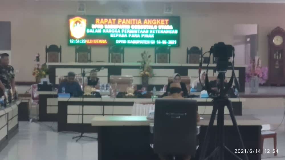 Rapat Hak Angket, DPRD Hadirkan Wabup Gorontalo Utara dan Pimpinan OPD