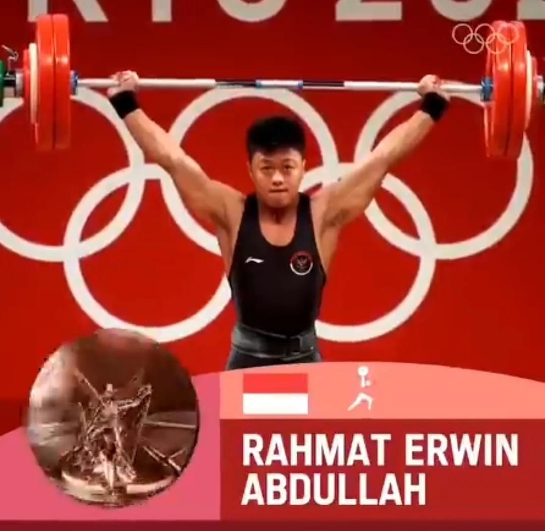 Angkat Besi Kembali Sumbang Medali Melalui Rahmat Erwin Abdullah