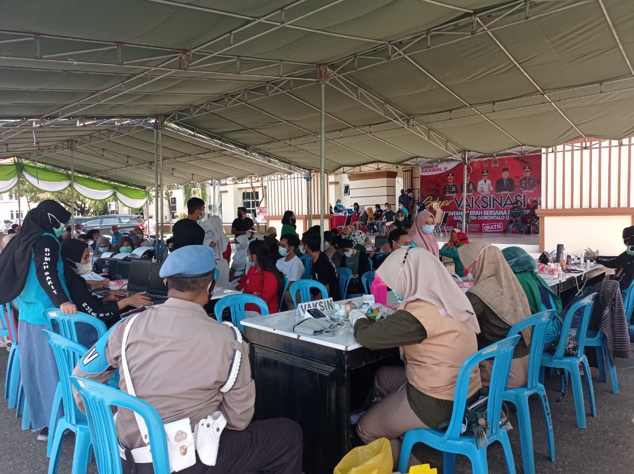 Vaksinasi di Gorontalo Utara Ditargetkan 80 Orang Perhari