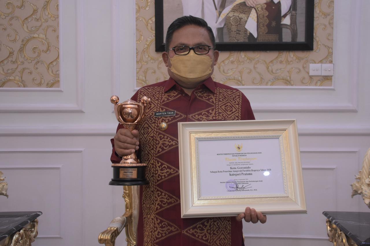 Kota Gorontalo Raih Penghargaan  Anugerah Parahita Ekapraya dari Pemerintah Pusat