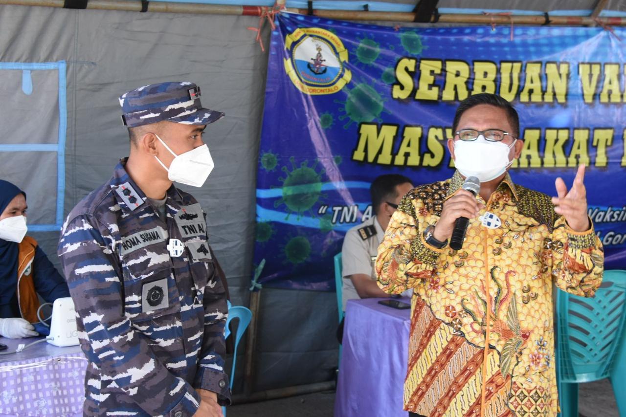 Pemkot Gorontalo Apresiasi Pelaksanaan Vaksinasi di Pelabuhan