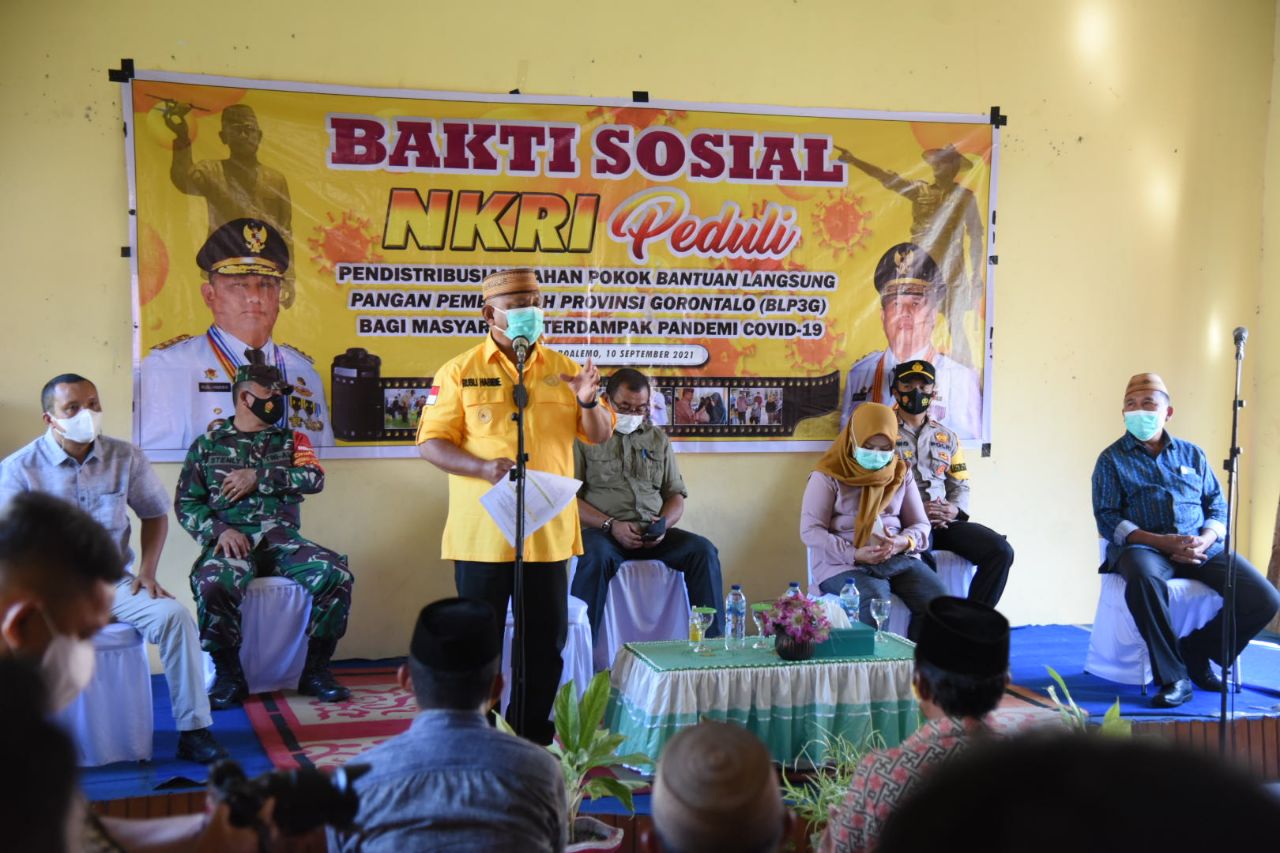Bupati Boalemo sampaikan terimakasih Bantuan Pemprov Gorontalo kepada 1.925 warga