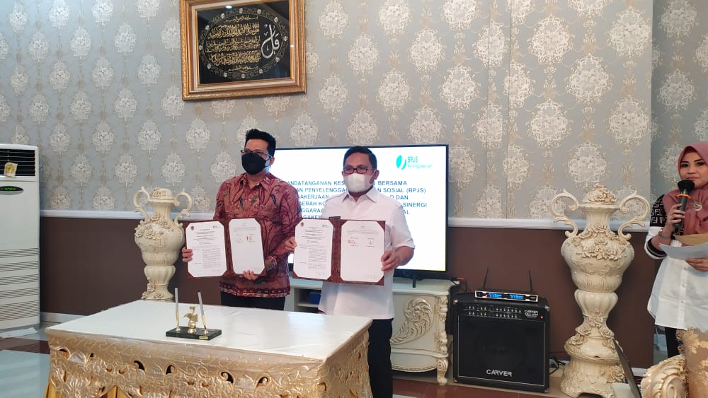Pemkot Gorontalo Jalin Kesepakatan Kerjasama dengan BPJS Ketenagakerjaan