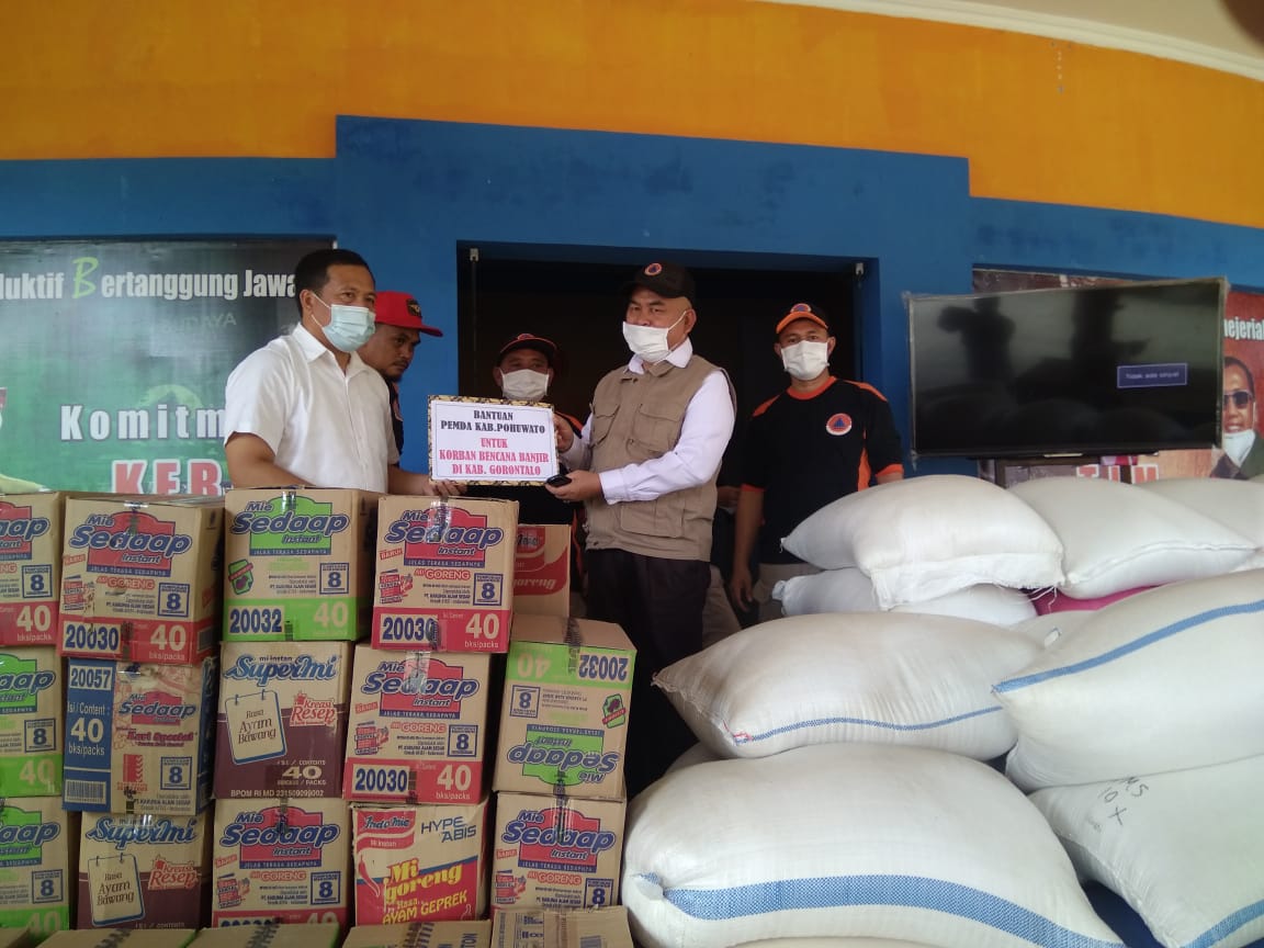 Pemkab Pohuwato Kirimkan Bantuan untuk Korban Banjir di Kabupaten Gorontalo
