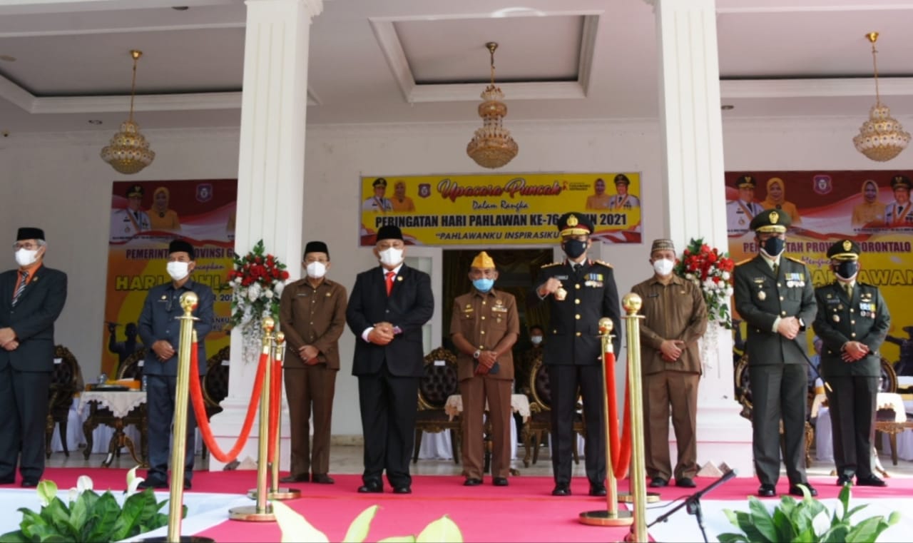 Pemerintah Provinsi Gorontalo Menggelar Upacara Hari Pahlawan