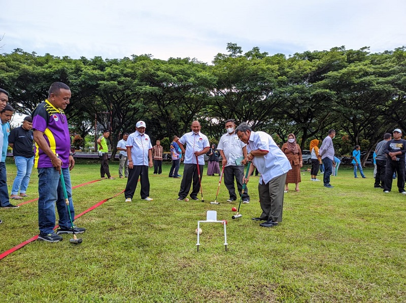 PERGATSI Sosialisasi Permainan Gateball ke Pemkab Gorontalo Utara