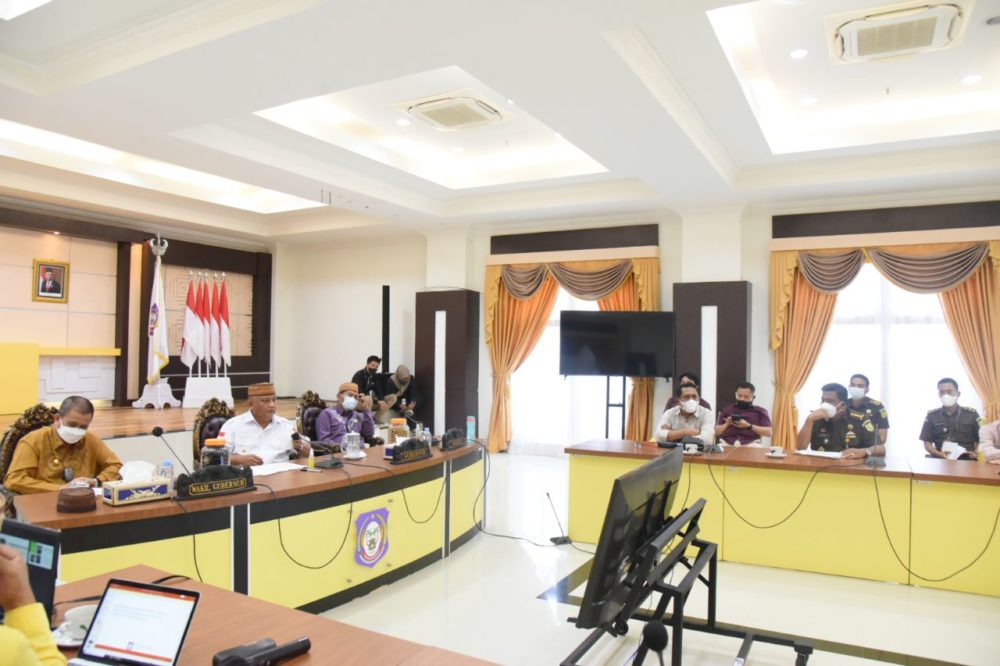 Pemprov Gorontalo Gelar Rapat dengan Aparat Hukum Bahas Program PEN