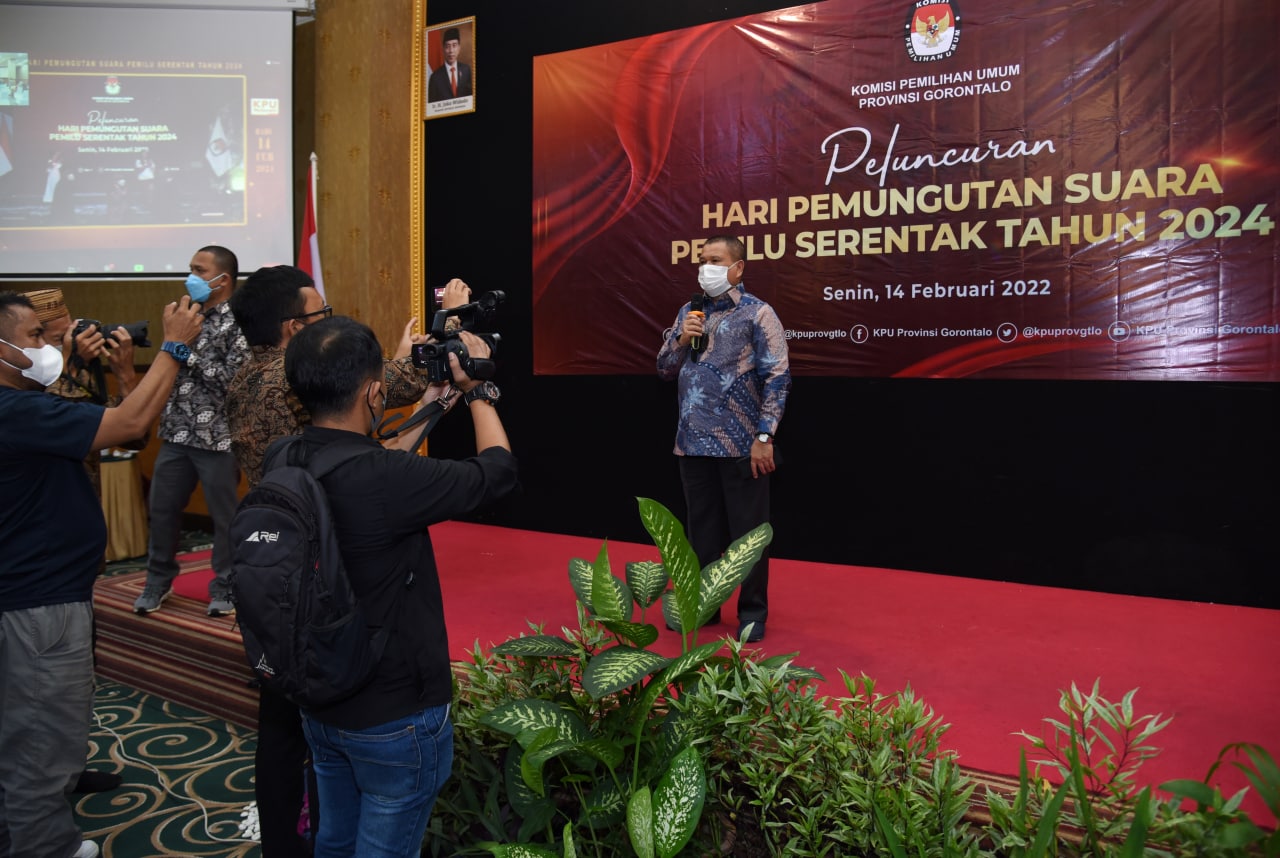 Wakil Gubernur Gorontalo Ikuti Peluncuran Hari Pemungutan Suara Pemilu Serentak 2024
