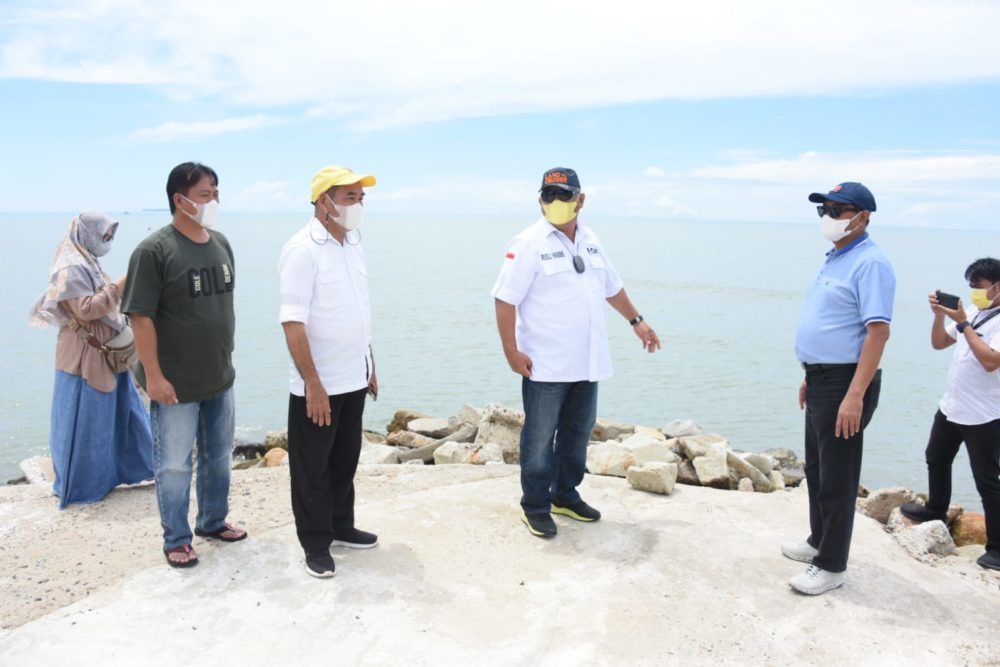 Pemerintah Provinsi Gorontalo Berhasil Bangun Pengaman Abrasi Pantai Pentadu
