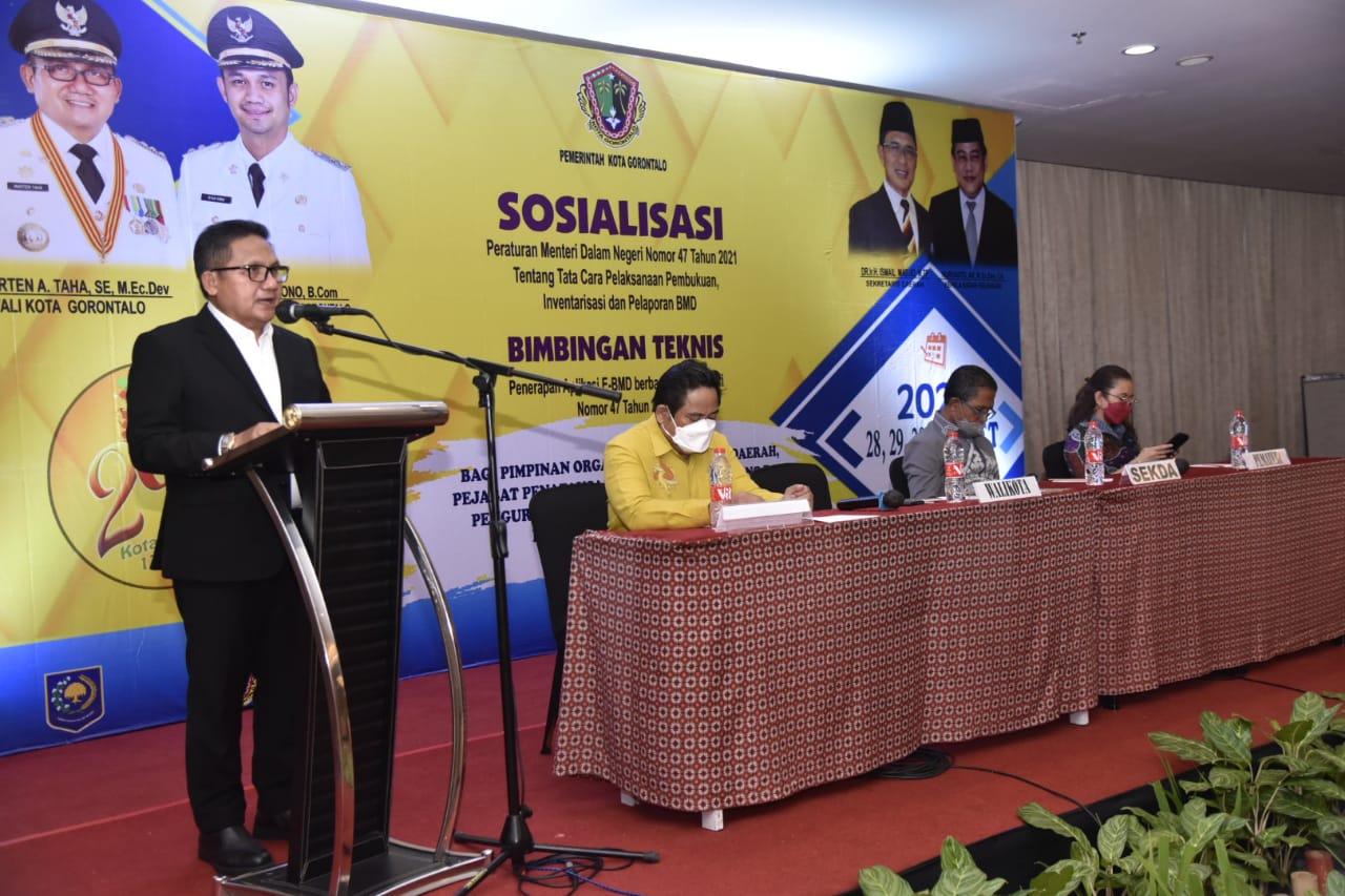 Pemkot Gorontalo Gelar Sosialisasi PP Nomor 47 Tahun 2020 dan Bimtek Aplikasi E-MD