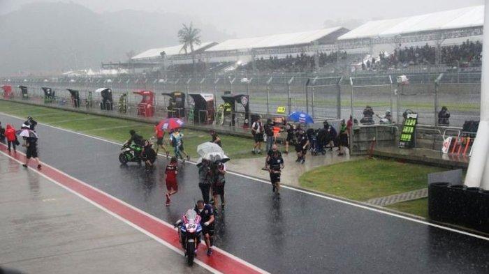 Modifikasi Cuaca Dan Pawang Hujan Tidak Mempan, MotoGP Mandalika Dilalui Hujan Lebat