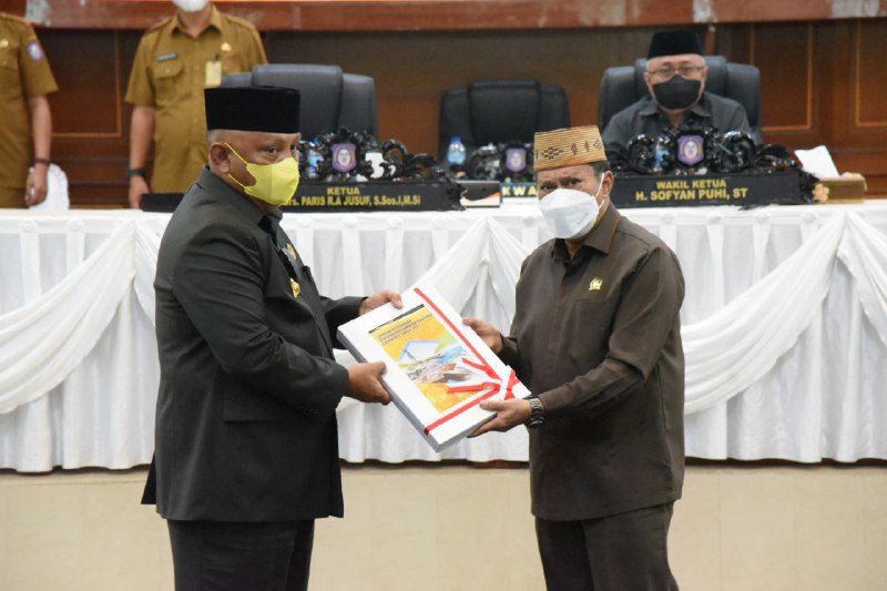 DPRD Sahkan Ranperda Susunan Perangkat Daerah Pemerintah Provinsi Gorontalo