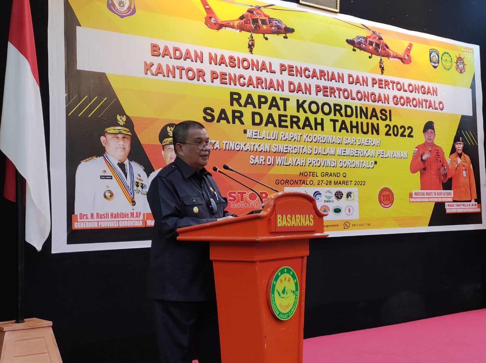 Wakil Gubernur Gorontalo Buka Rapat Koordinasi SAR Daerah