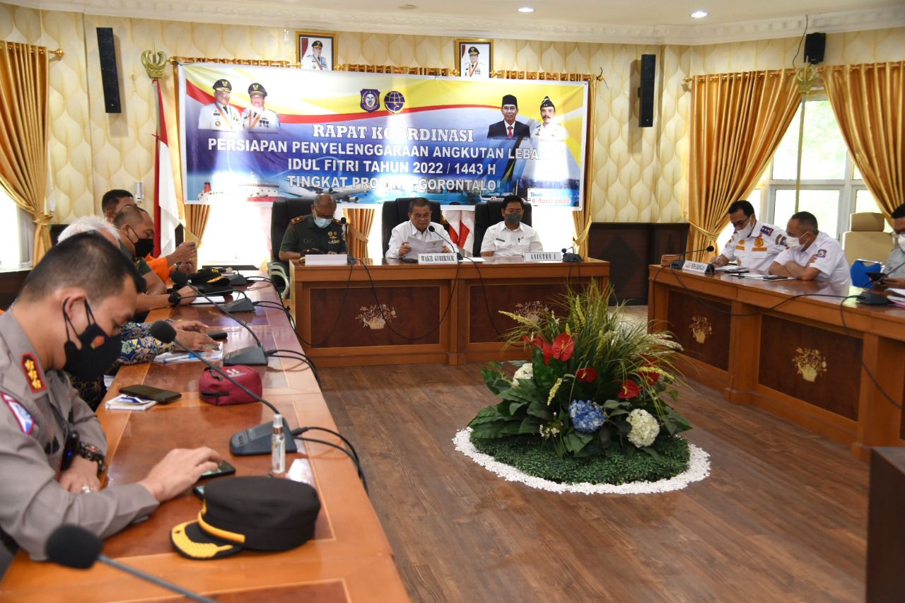 Pemerintah Provinsi Gorontalo Gelar Rakor Persiapan Angkutan Lebaran 2022