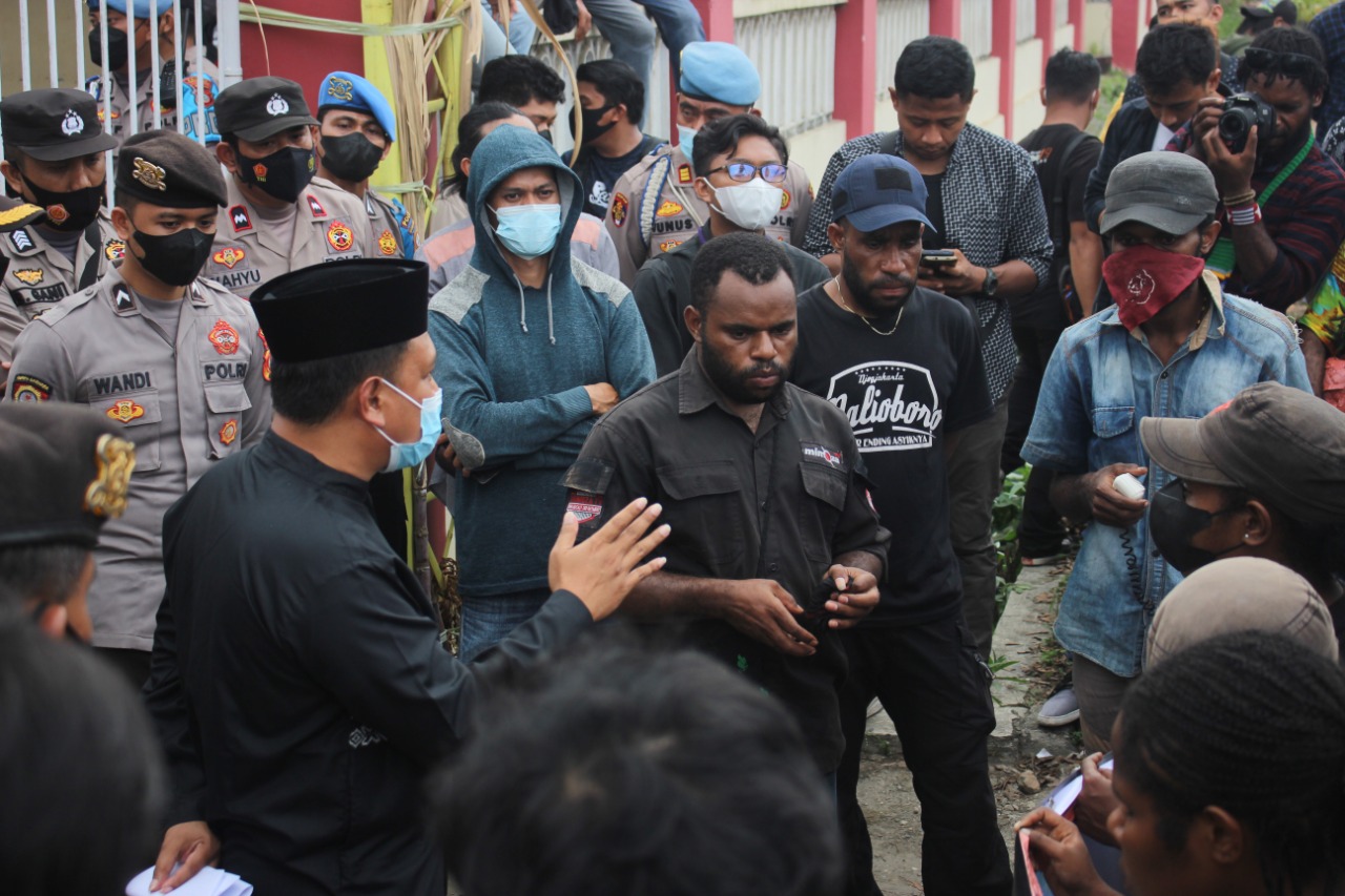 Sekwan DPRD Kota Gorontalo Terima Aspirasi Aksi Damai Mahasiswa Papua