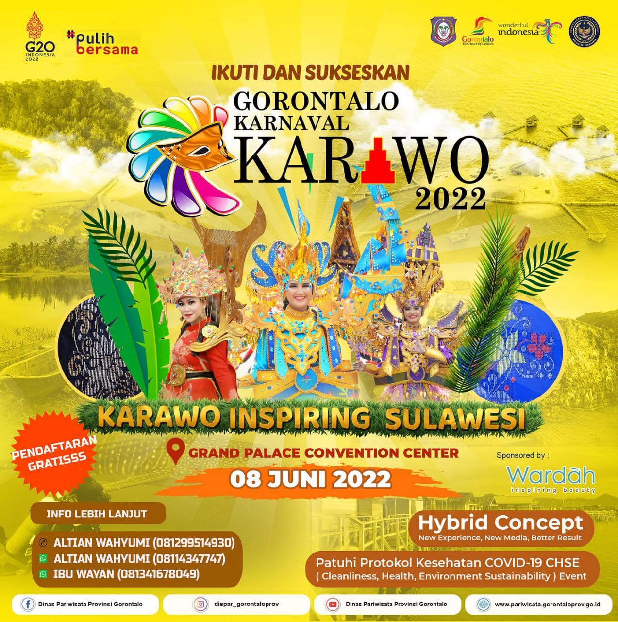 Dinas Pariwisata Gelar Gorontalo Karnaval Karawo