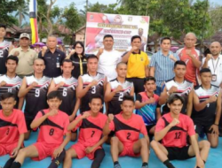 Wakili Wali Kota, Tedi Makalalag Hadiri Pembukaan Turnamen Bola Voli Kapolres Cup