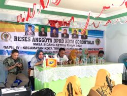 DPRD Kota Gorontalo Dapil IV Laksanakan Reses Masa Sidang Ketiga Tahun 2022