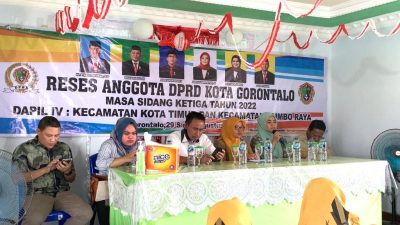 DPRD Kota Gorontalo Dapil IV Laksanakan Reses Masa Sidang Ketiga Tahun 2022