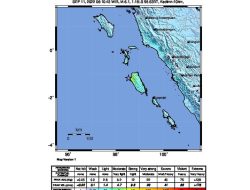 Gempa M6,1 Guncang Kepulauan Mentawai