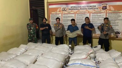 Polsek Popayato Barat Berhasil Gagalkan Penyelundupan 7.200 Liter Miras