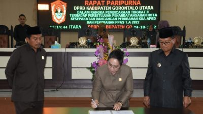 DPRD Gorut Setujui Dokumen KUA-PPAS APBD-P 2022