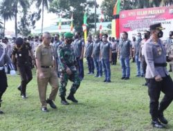 Asisten I Sekda Kotamobagu Hadiri Gelar Apel Persiapan Pengamanan Pilsang