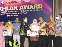 Kadis Perdagangan Dan Perindustrian Kota Gorontalo Peroleh Penghargaan Pemimpin Perubahan Terbaik ditingkat Pemkot Tahun 2022