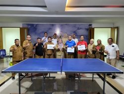 Turnamen Tenis Meja antar Pegawai DPRD Provinsi Gorontalo di Juarai Yani Uno