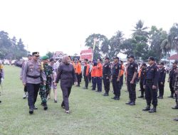 Wali Kota Tatong Bara Pimpin Apel Gelar Pasukan Pengamanan Natal dan Tahun Baru