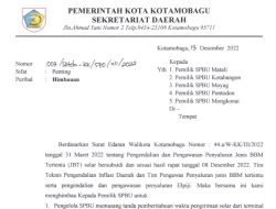 Pemkot Kotamobagu Layangkan Surat Imbauan ke Pengelola SPBU, Ini Isinya