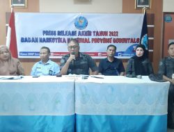 Selama 2022, Ada 16 Kasus Penyalahgunaan Narkoba Berhasil di Ungkap BNNP Gorontalo
