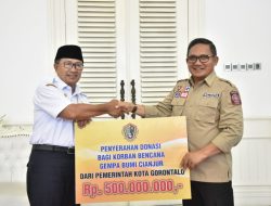 Pemerintah Kota Gorontalo Salurkan Donasi Bantuan Bagi Korban Bencana di Cianjur