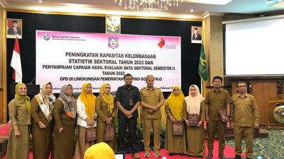 Diskominfotik Provinsi Gorontalo Gelar Evaluasi Data Sektoral Tahun 2022