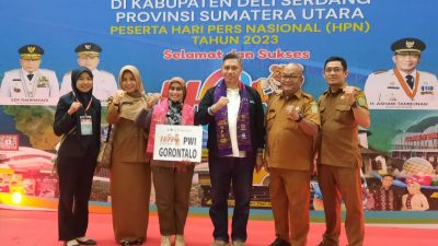 Kadis Kominfotik Provinsi Gorontalo Hadiri Hari Pers Nasional 2023