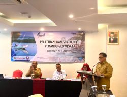 Pertama Kali Di Gorontalo, Aryanto Husain Sebut Pelatihan dan Sertifikasi Pemandu Geowisata Penting Dilakukan