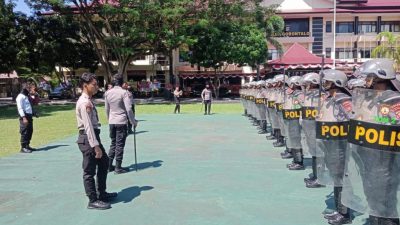 Polda Gorontalo Tingkatkan Kemampuan Pengendalian Massa Jelang Pemilu 2024