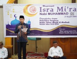 Hadiri Peringatan Isra Mi’raj di Masjid Al-Madinah, Ryan Kono Ajak Masyarakat Untuk Memakmurkan Masjid