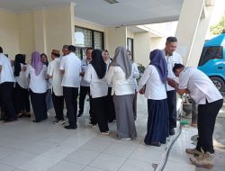 Apel Perdana Pasca Libur Lebaran Dinas Kominfotik Provinsi Gorontalo
