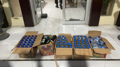 Usai Lebaran Idulfitri Polresta Gorontalo Kota Berhasil Amankan Ratusan Botol Miras