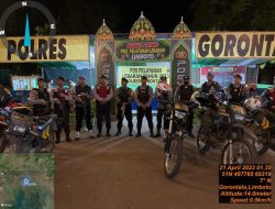 Polres Gorontalo Patroli Rumah Kosong Yang Ditinggal Pemudik