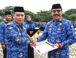 PJ Gubernur Ismail Pakaya Perdana Pimpin Apel Korpri Gorontalo