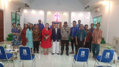 Peringati Kenaikan Isa Almasih, Polres Gorontalo Lakukan Pengamanan di Gereja